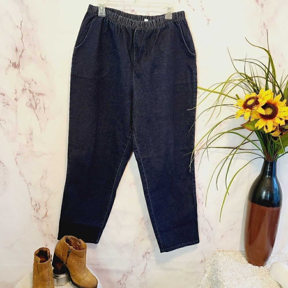 Denim & Company pull on denim jeans